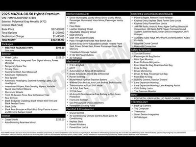 2025 Mazda Mazda CX-50 Hybrid Premium