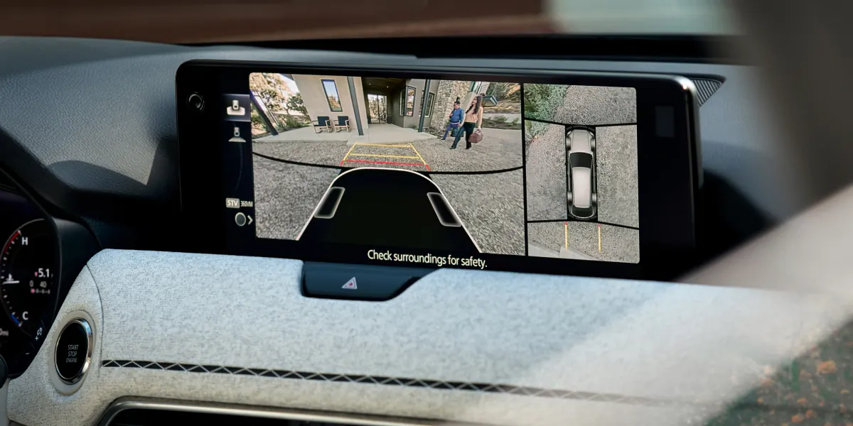 2027 Mazda CX-90 360° View Monitor on the center display | Balise Mazda in Springfield MA
